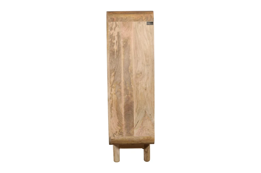 Biblioteczka drewniana Mango 120x60x35 cm — styl mid-century, naturalne mango BC-09-MN