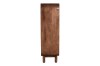Regał z litego drewna mango 120 cm , retro PRL mid-century – kolor orzech włoski BC-09-MWL