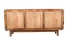 Komoda z drewna mango CR-08-CR 160 cm – 3 szuflady, 2 drzwi, styl Retro i Mid-Century, kolor Caramel