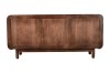 Komoda BC-08-MWL 160 cm z drewna mango – 3 szuflady i 2 drzwi, komoda Retro, Mid-Century Modern, kolor Orzech Włoski
