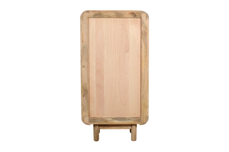 Biblioteczka drewniana Mango 120x60x35 cm — styl mid-century, naturalne mango BC-09-MN
