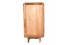 Regał drewniany retro,  Mango Caramel 60x35x120 cm — styl skandynawski BC-09-CR