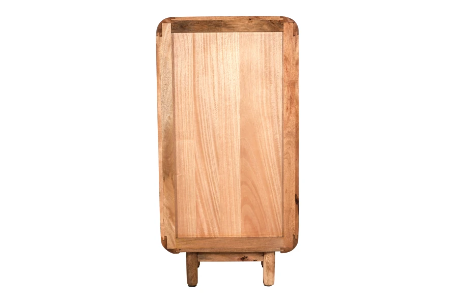Regał drewniany retro,  Mango Caramel 60x35x120 cm — styl skandynawski BC-09-CR
