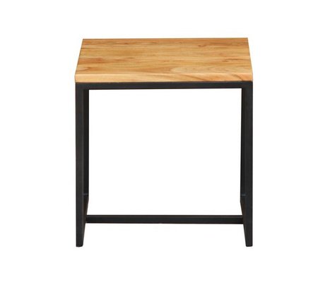 Drewniany pomocnik, stolik kawowy w stylu industrialnym LV-1432A-ANL