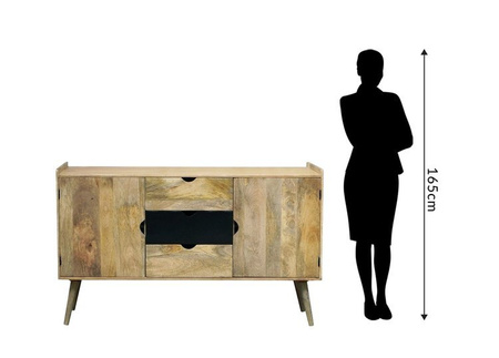 Skandynawska komoda z półkami i szufladami OSLO-ST09-B