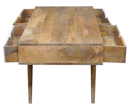 Stolik kawowy drewniany w skandynawskim stylu