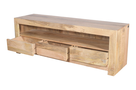 Szafka RTV drewniana, loft, industrialna