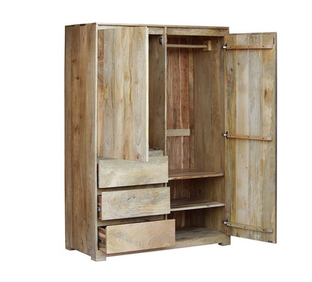 Szafa drewniana w skandynawskim stylu, szafa nowoczesna, Szafa mango