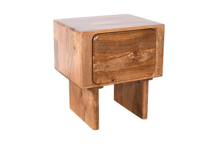 Szafka nocna loft z szufladą 50x40x55 cm – drewno mango karmelowe, nowoczesny design HG-05-CR