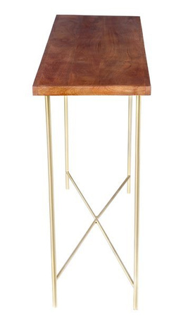 Nowoczesna konsola na złotych nogach RG-07-MWL