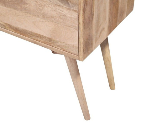 Wysoka szafka RTV w stylu scandi OSLO-ST06-W