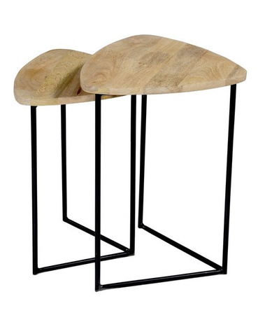 Zestaw 2 industrialnych pomocników z drewna SH-61-MN