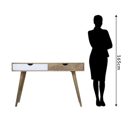 Drewniana konsola z szufladami OSLO-ST05-W