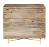 Skandynawska komoda z szufladami na złotych nogach RG-02-MN