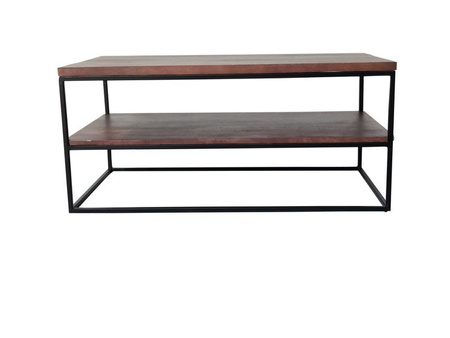 Industrialny stolik kawowy z półką SH-78-MWL