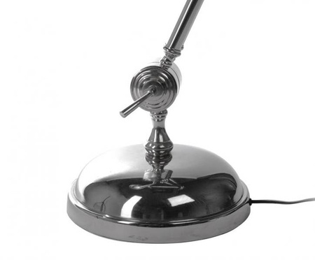 Lampa podłogowa niklowana, loft industrialna