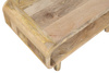 Stolik kawowy / ława PRL z półką z litego drewna mango 90×50 cm kolor naturalny,  BC-03-MN