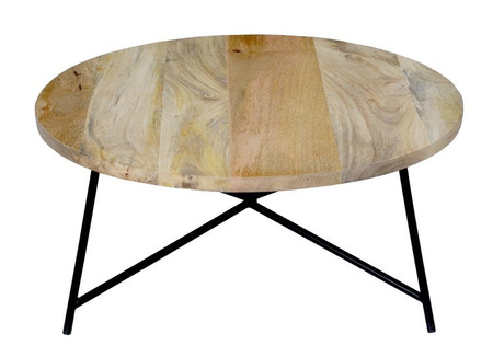 Loftowy stolik kawowy z okrągłym blatem SH-57-MN