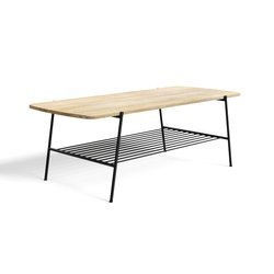 Industrialny stolik kawowy z ażurową półką SH-67-MN