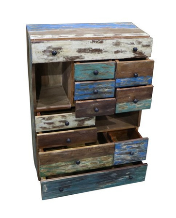 Rustykalna komoda z drewna z odzysku RST-OF17-04