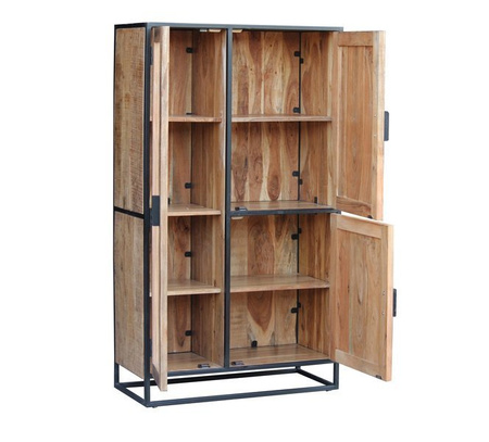 Industrialna witryna z naturalnego drewna akacji MC-11-ANL