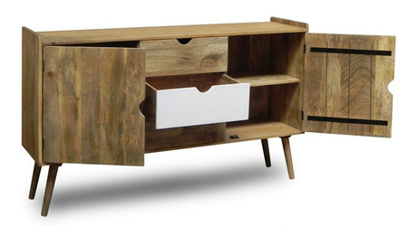 Drewniana komoda z litego drewna OSLO-ST09-W