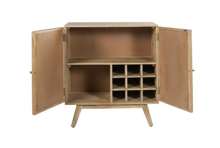 Drewniana komoda na wino w stylu boho GR-06-MN