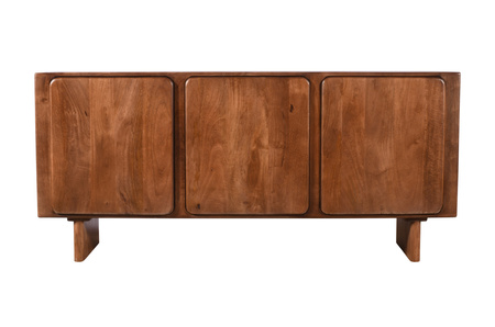 Komoda z litego drewna mango 165x43x75 cm kolor orzech włoski HG-03-MWL