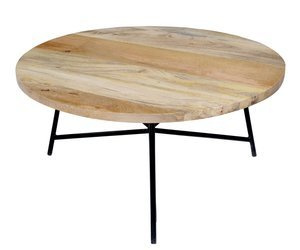 Loftowy stolik kawowy z okrągłym blatem SH-57-MN