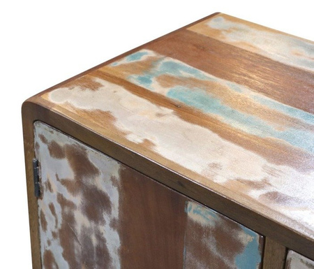 Dwudrzwiowa komoda z drewna z odzysku RT-05-RC