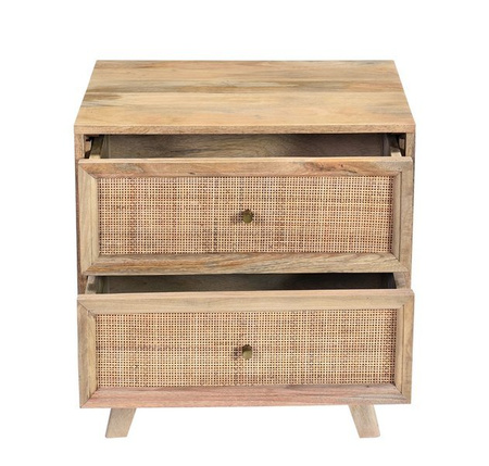 Rattanowa szafka nocna z szufladami GR-01-MN