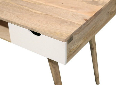 Nowoczesne biurko na toczonych nogach OSLO-ST21-W