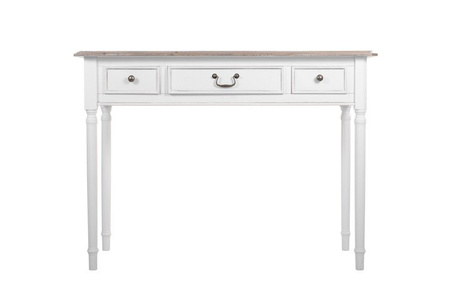 Biała konsola z szufladkami w stylu prowansalskim PR-SH017