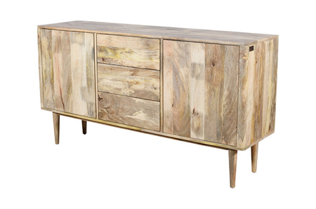 Minimalistyczna komoda z naturalnego drewna FT-04-MN