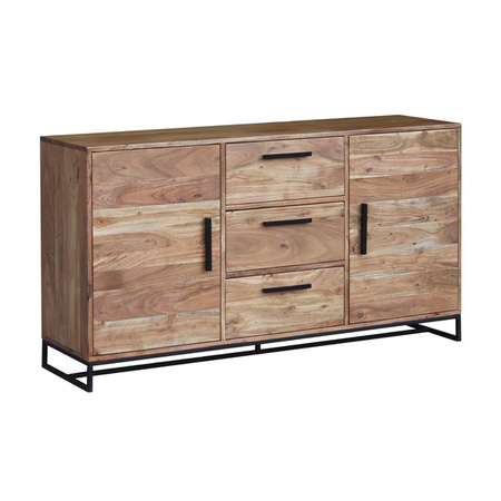 Loftowa komoda z metalowymi uchwytami LV-1439-ANL