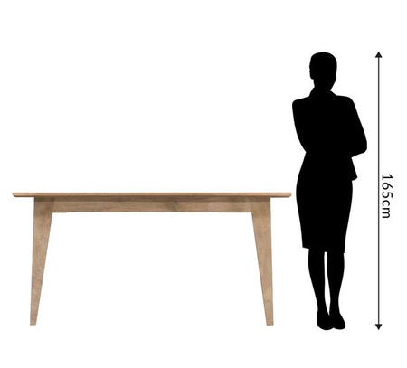 Stół drewniany w skandynawskim stylu