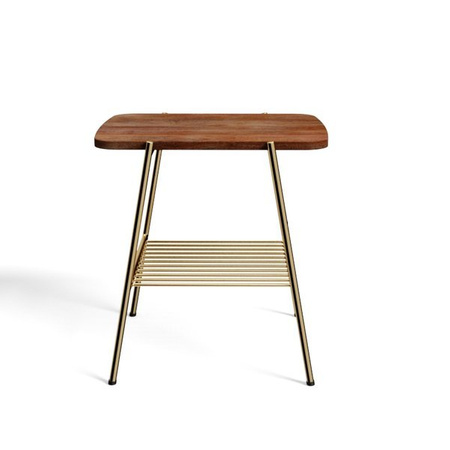 Mały stolik kawowy z drewnianym blatem SH-68-MWL