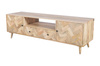 Drewniana szafka RTV w stylu boho PQ-PR13-MN