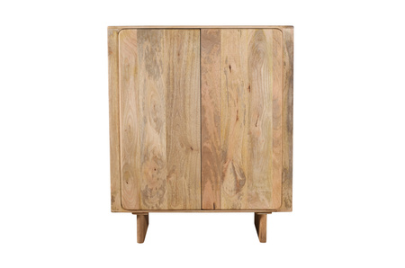 Stylowa komoda bieliźniarka z naturalnego mango – 2 drzwi, wysoka, 120 cm | HG-02-MN