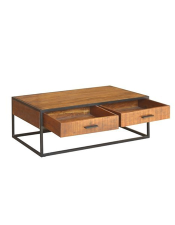 Industrialny stolik kawowy z szufladami MC-03-AWL