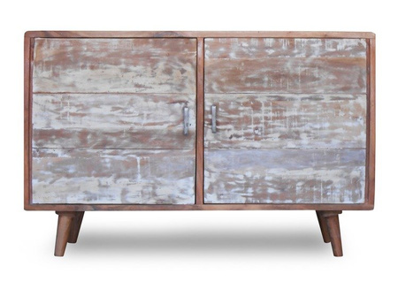 Dwudrzwiowa komoda scandi z drewna Akacji BR-05