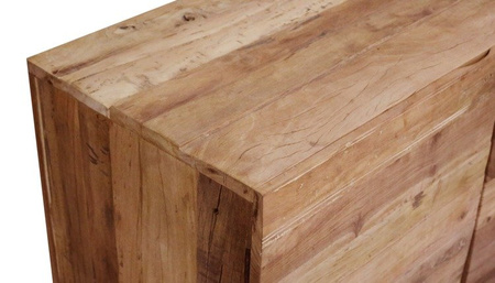 Rustykalna komoda trzydrzwiowa ze starego drewna CTR-137562-OLD