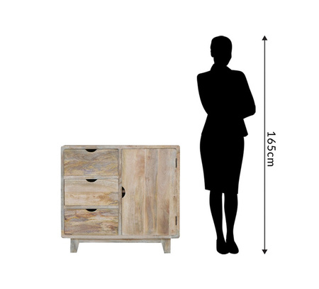 Skandynawska komoda z szufladami i szafką RT-06-MN