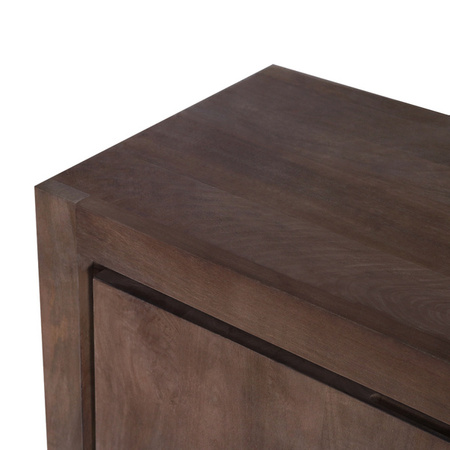 Pojemna komoda z szafkami drewno Mango orzech włoski NR-04-MWL