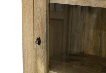 Masywna witryna z szufladami z drewna Mango ML-18-MN