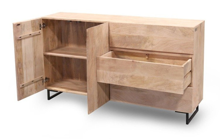 Nowoczesna komoda z naturalnego drewna Mango SH-01-MN