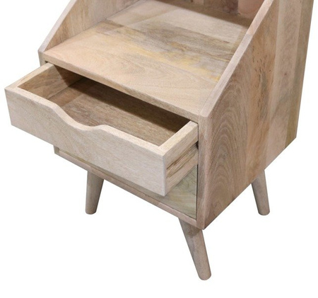 Szafka nocna z naturalnego drewna OSLO-ST12-MN