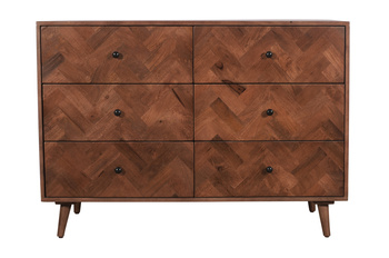 Skandynawska bieliźniarka z szufladami mango orzech włoski PQ-PR14-MWL