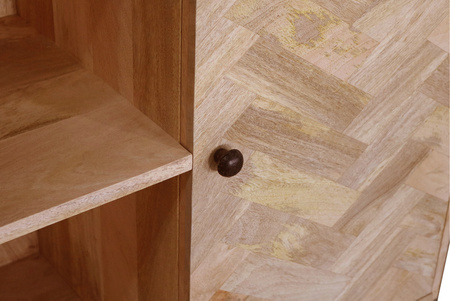 Drewniany regał z naturalnego drewna mango PQ-PR11-MN