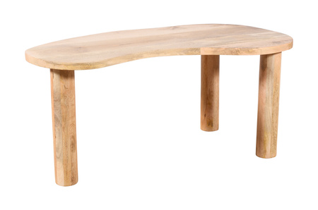 Stolik kawowy z mango naturalnego 100x55x40 cm o nieregularnym kształcie RM-04-MN